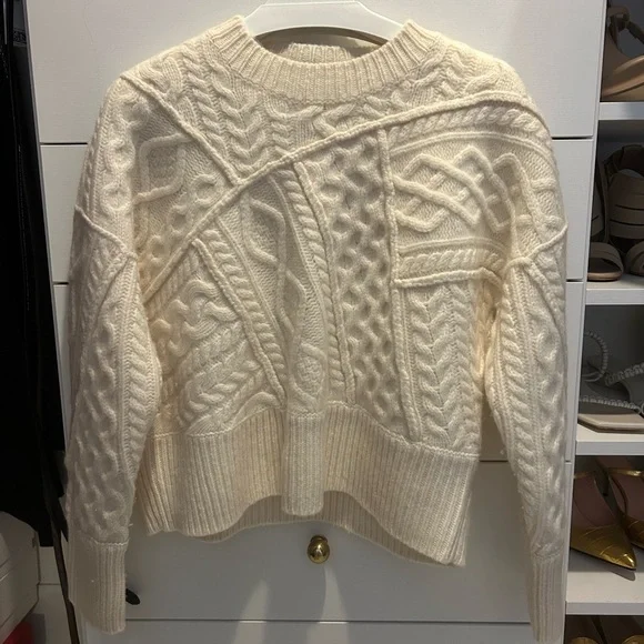 J Crew x Anna October Cable Crewneck Seeater - Picture 3 of 5